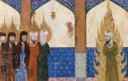 Hazrat Muhammad leads Abraham Moses Jesus.jpg